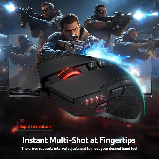 Thumbnail 4 de acer Wired Gaming Mouse 12800 DPI