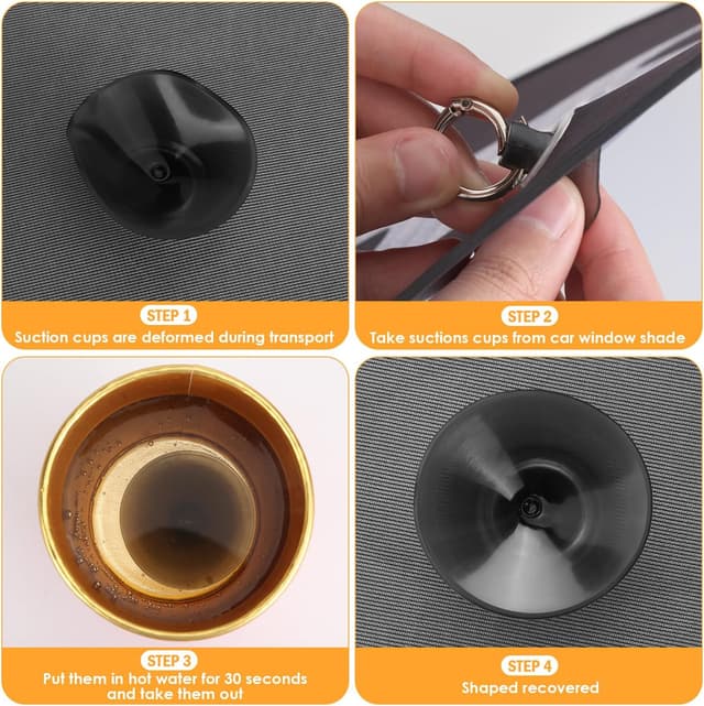 Thumbnail 5 de Asstikoo Car Window Shades 45x35.5cm