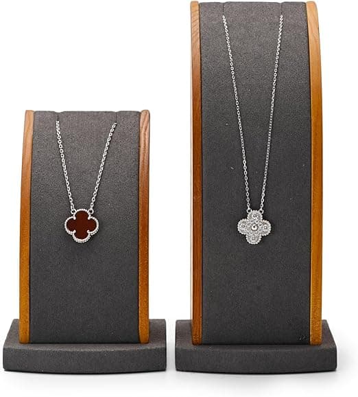 Imagen de Papten Joyero de Madera con Cadenas 👜 2 Piezas Organizador de Joyas en OfertitasTOP