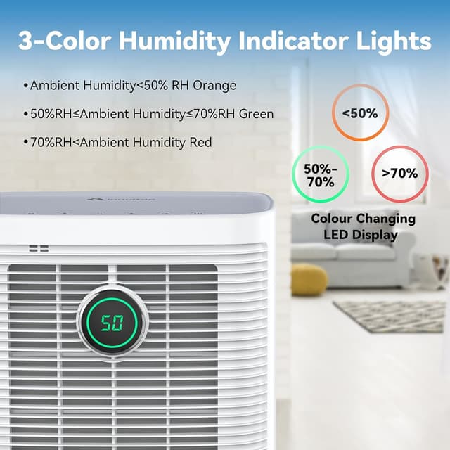 Detalle 2 de Innvitop Deumidificatore casa 16L/24h con display e timer