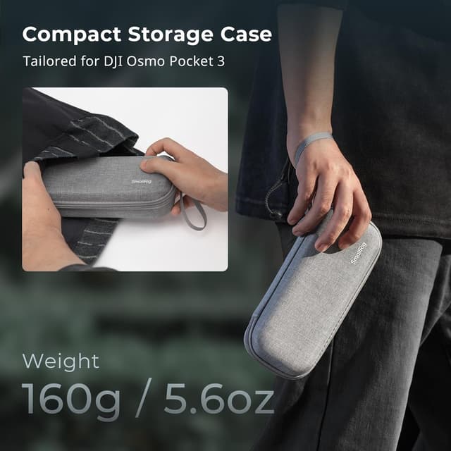 Detalle de SMALLRIG Carrying Bag Tragetasche 5118 für DJI Osmo Pocket 3 – Hartschale mit Plüschfutter