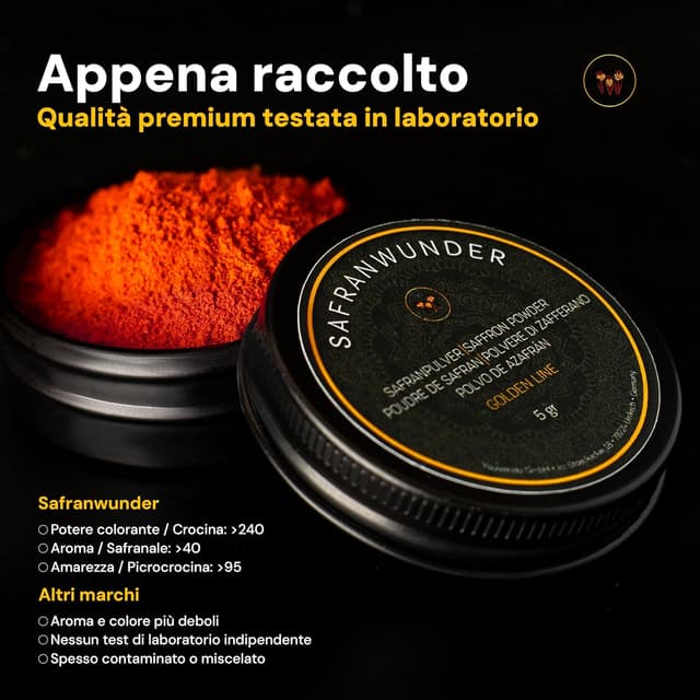 Detalle de Zafferano premium in polvere 5 g