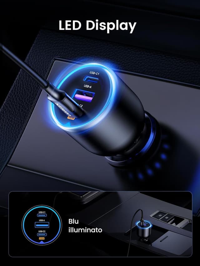 Thumbnail 5 de UGREEN 130W Caricatore Auto USB C 130W