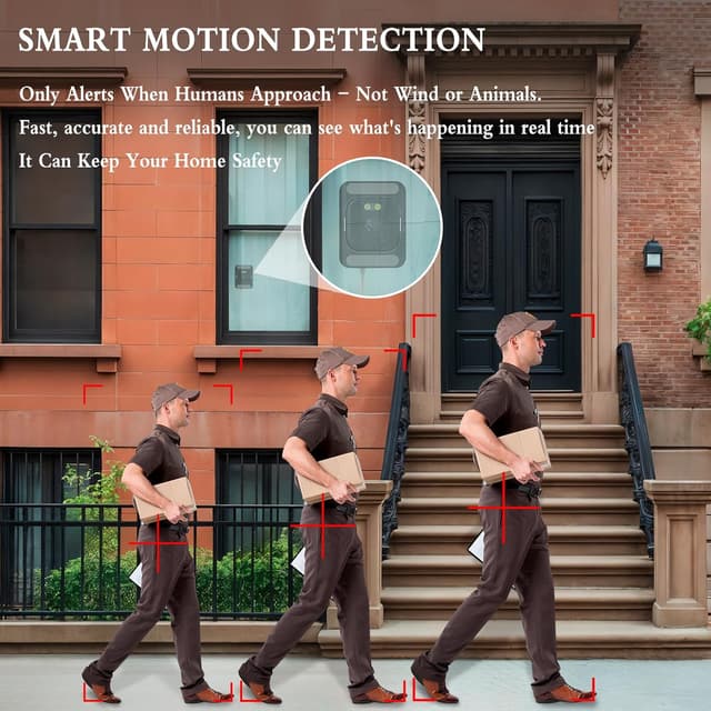 Detalle 2 de ANYQOO Window Camera 3MP 2K (ChroMax AI, ChroMax AI colour night vision) – Indoor/Outdoor 2.4GHz & 5GHz WiFi security camera