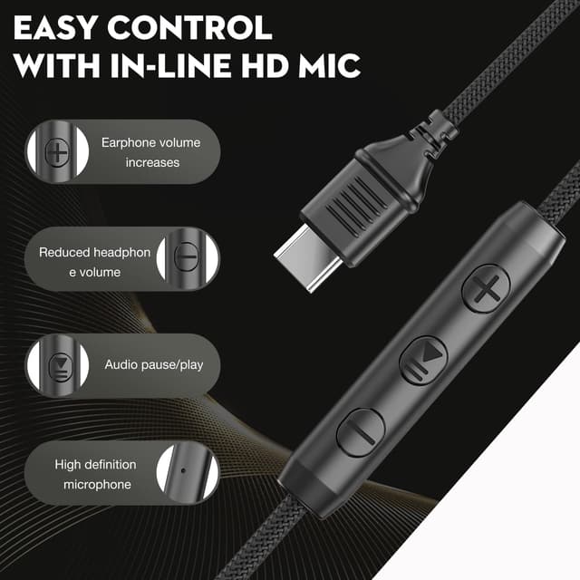 Detalle 2 de Bywulanda USB C headphones 40mm