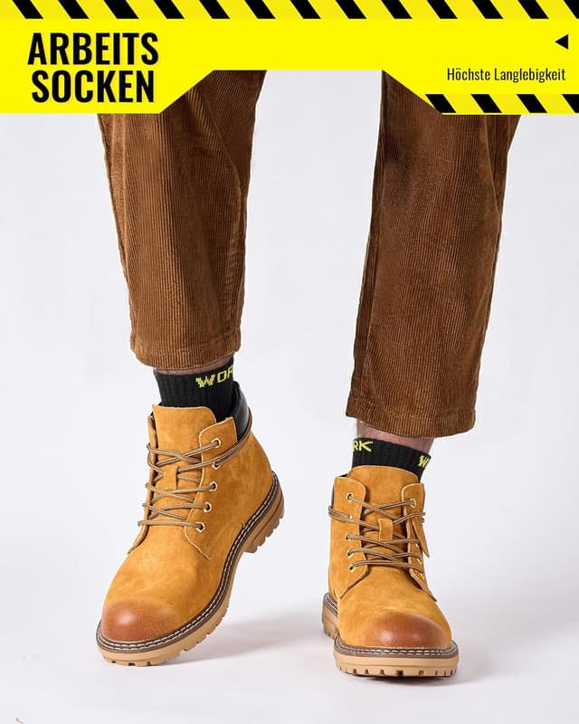 Detalle 2 de Effeet Calze da lavoro uomo (10 paia) con rinforzi su punta e tallone, traspiranti e imbottite