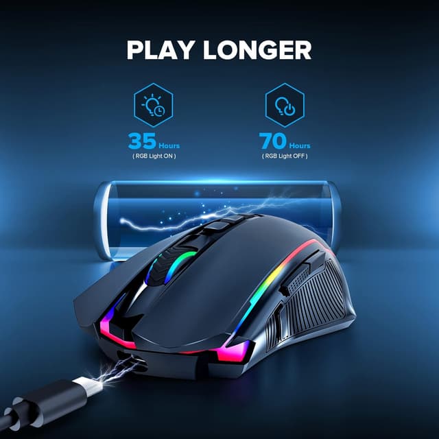 Thumbnail 5 de Redragon Wireless Gaming Mouse 8000 DPI