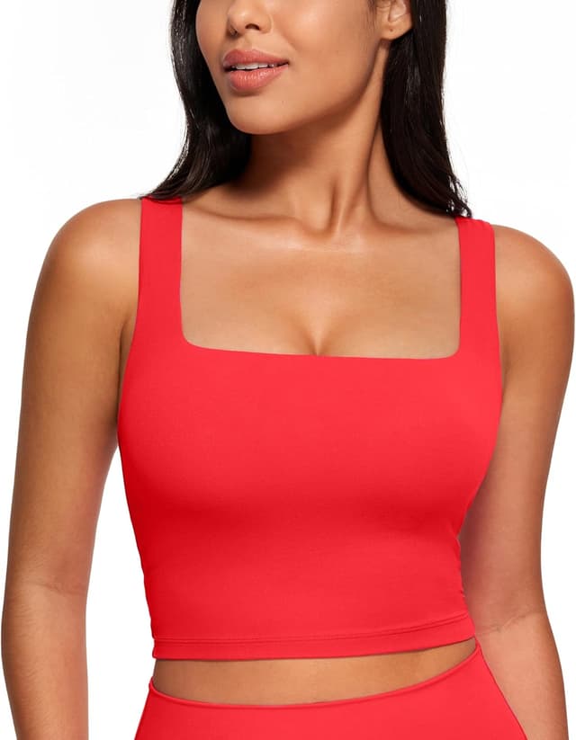 Detalle de CRZ YOGA Butterluxe reggiseno sportivo imbottito con cuscinetti rimovibili e supporto delicato per yoga e fitness