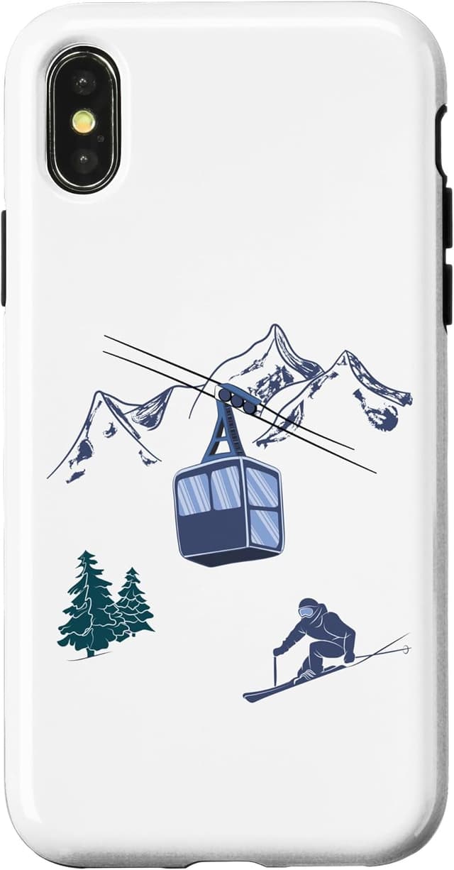 Detalle 1 de Coque iPhone 12 Mini ski vintage