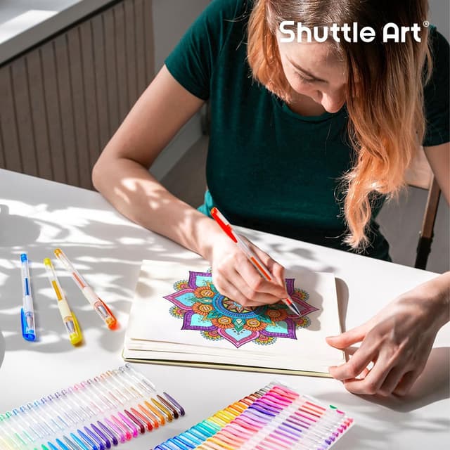Detalle 2 de Shuttle Art Gel Pens 260 pack for colouring