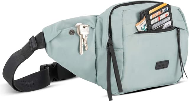 Detalle de Expatrié Justine Bauchtasche Mint 24 x 17 cm