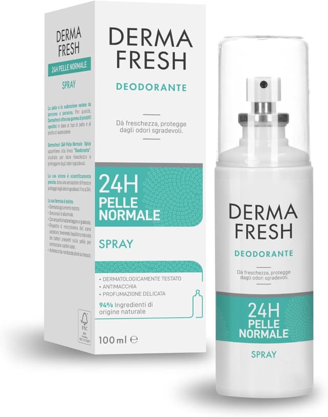 Detalle de Dermafresh Deodorante Spray Efficace 24h per pelle normale, 100 ml