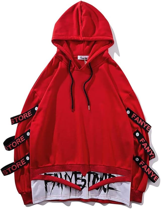 Detalle de Hello MrLin Hoodie Techwear Japan, Kapuze