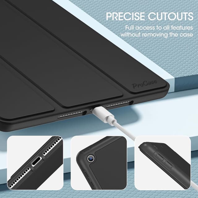 Thumbnail 6 de ProCase iPad 10,2 Zoll Hülle Schwarz