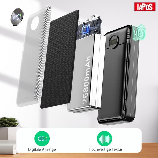 Thumbnail 4 de Power Bank 26.800 mAh PD 3.0 QC 4.0 Schwarz