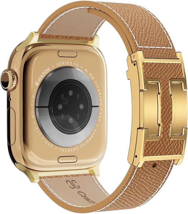 Imagen de Apple Watch Designer Leather Band 49mm magnetic buckle en OfertitasTOP