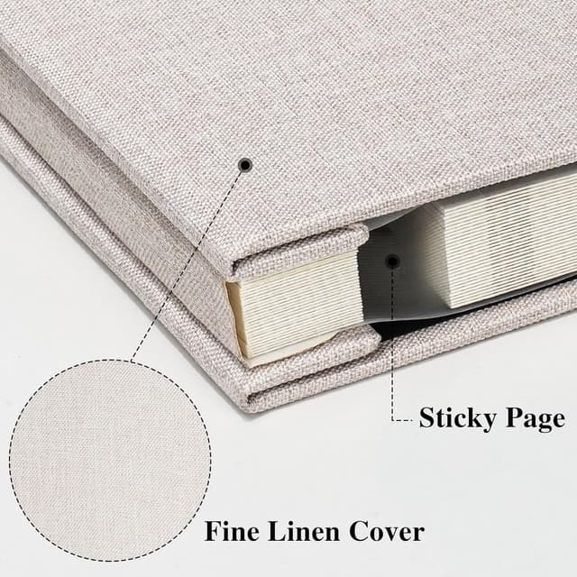 Thumbnail 1 de Vienrose Álbum de Fotos Autoadhesivo 10x15cm 📸 40 Páginas Blanco