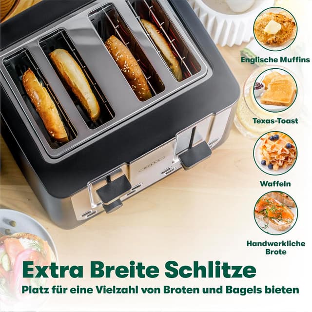 Thumbnail 2 de BELLA Tostadora 4 Rebanadas 🥪 Apagado Automático y Funciones