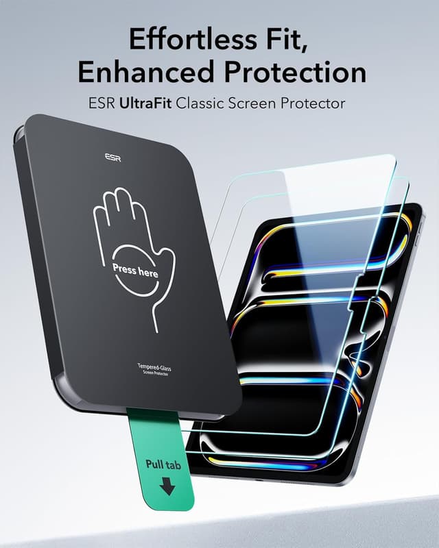 Detalle de ESR Schutzfolie für iPad Pro 13" M5/M4 — 2er-Pack