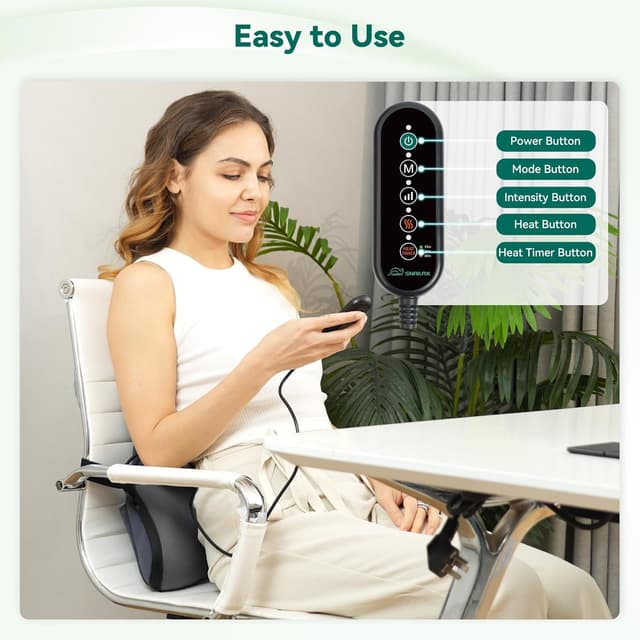 Thumbnail 6 de Snailax Coussin lombaire ergonomique 3 intensités