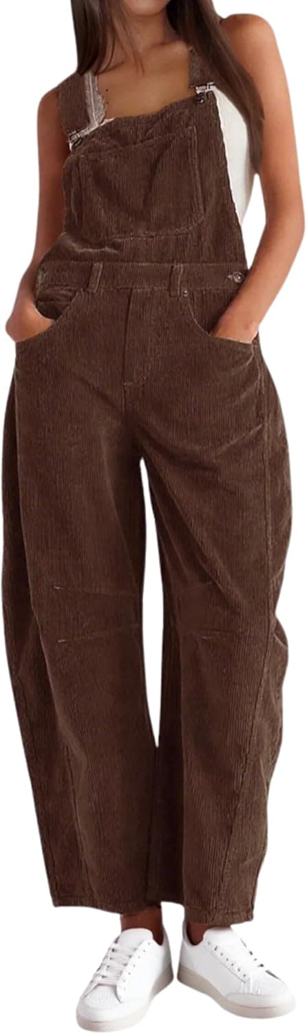 Imagen de AMEBELLE Corduroy Overalls Wide Leg 1️⃣📦📦📦 👖🎽 en OfertitasTOP