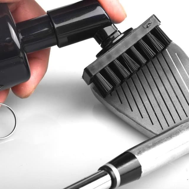 Detalle de FUZVOL Golf Club Brush Groove Cleaner with Built-in Water Spray & Hook (200ml)