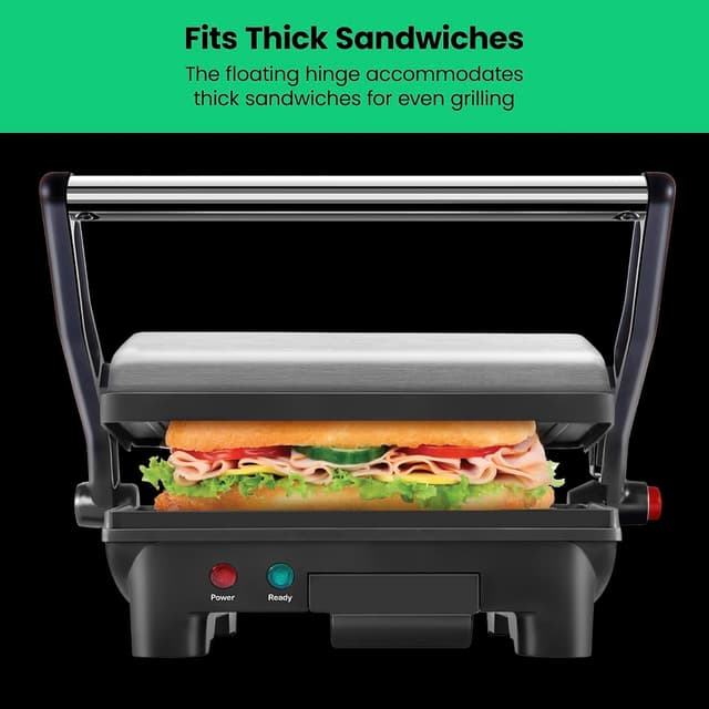 Thumbnail 5 de Chefman Panini Press 2-Slice Compact
