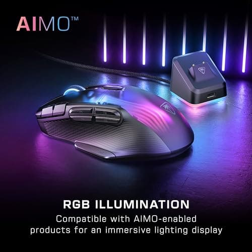 Detalle 1 de Turtle Beach Kone XP Air 🖱️ Mouse Gaming Inalámbrico RGB