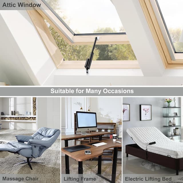 Detalle 2 de Justech Linearmotor (Schwarz) for linear actuator builds – 12V DC, 1500N load