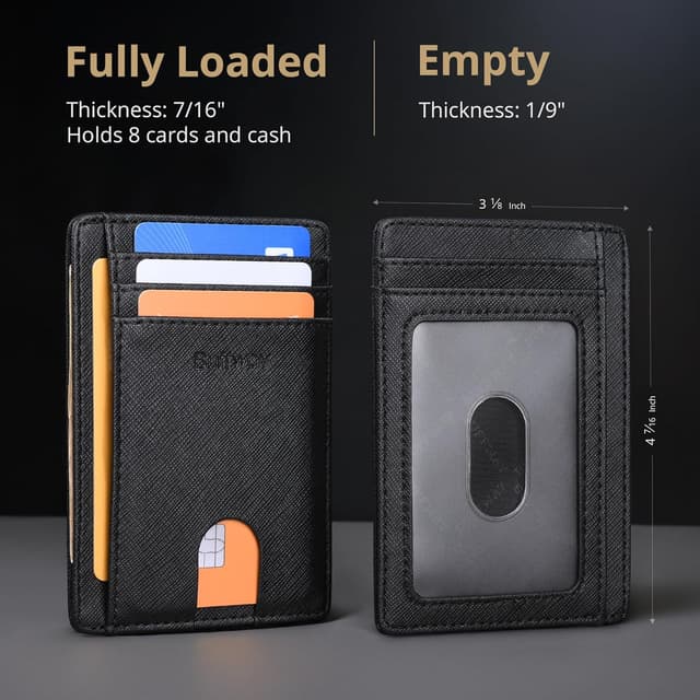 Thumbnail 4 de Buffway Slim RFID Wallet 3.1×4.4 in 👛
