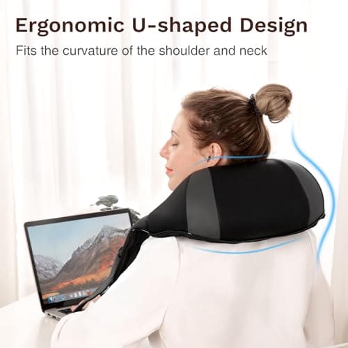 Detalle 2 de Masajeador Cervical Shiatsu con Calor y Rotación🌀