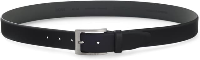 Detalle 2 de Ceinture en cuir BOSS Barnabie pour homme, boucle à ardillon