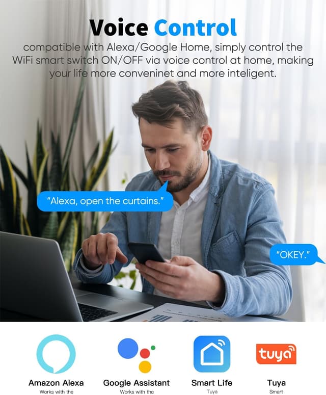 Thumbnail 4 de GreenSun Interrupteur volet roulant connecté 4 pièces 🎛
