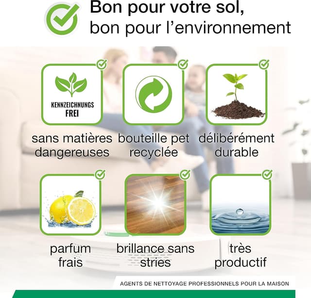 Detalle de BiOHY nettoyant concentré pour robots laveurs et aspirateurs à fonction humide (bouteille 1 l)