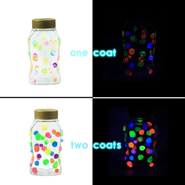 Thumbnail 6 de Artecho Acrylic Paint Set – 6 Neon Colours (2 oz each) for art, crafts and more