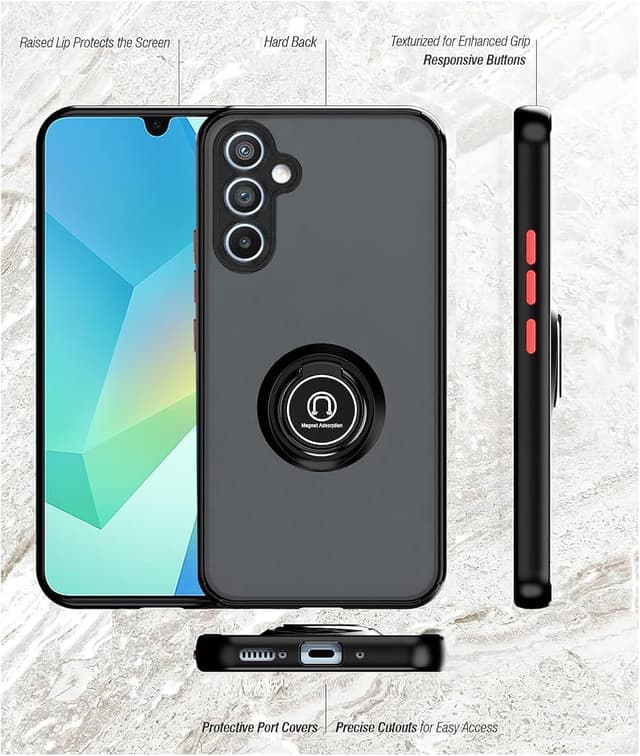 Detalle 2 de Galaxy A17 5G case 9H glass, ring stand