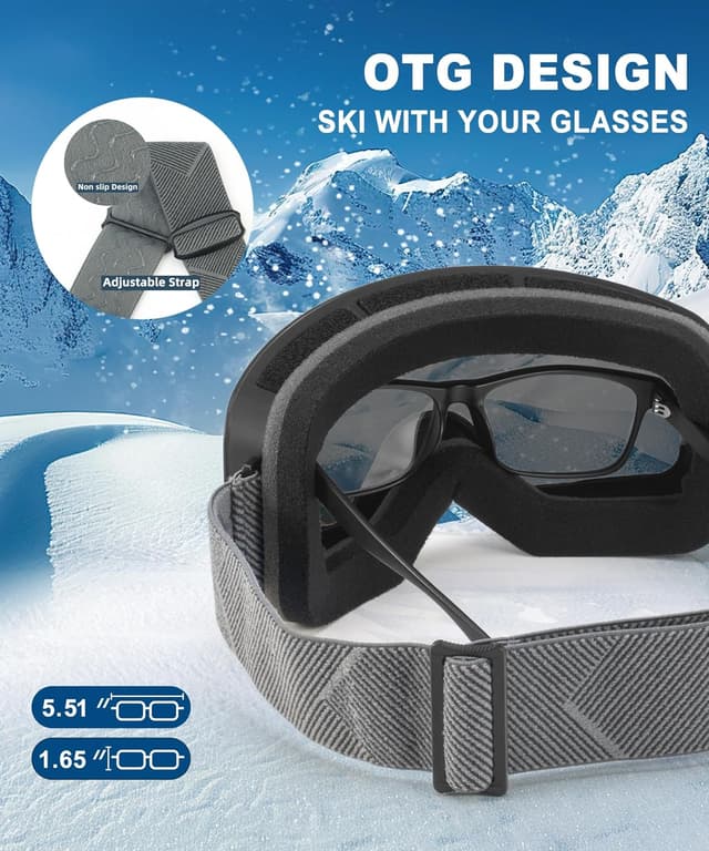 Thumbnail 2 de QALLY 2Pack Ski Goggles 100% UV Protection