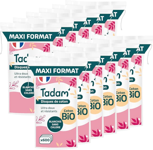 Thumbnail 3 de TADAM' 600 disques coton bio 100%