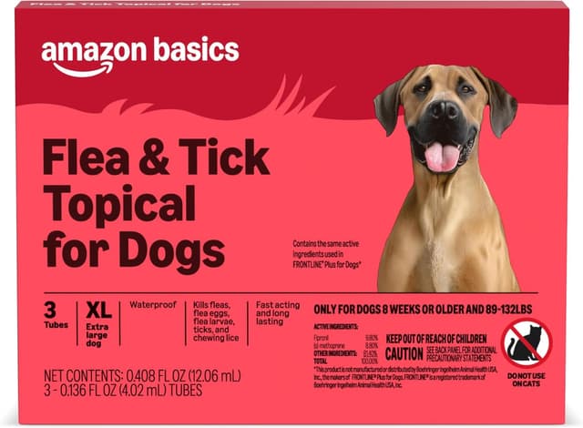 Detalle de Amazon Basics Flea and Tick Treatment X-Large 3-count