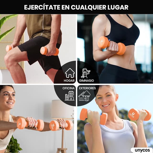 Thumbnail 6 de unycos Pesas y Mancuernas Antideslizantes 1 kg