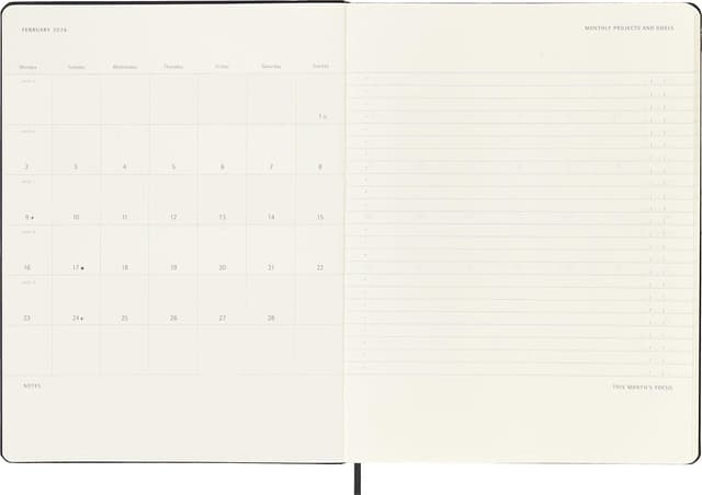 Thumbnail 5 de Moleskine Planificador Semanal Pro 12 meses 19x25 cm