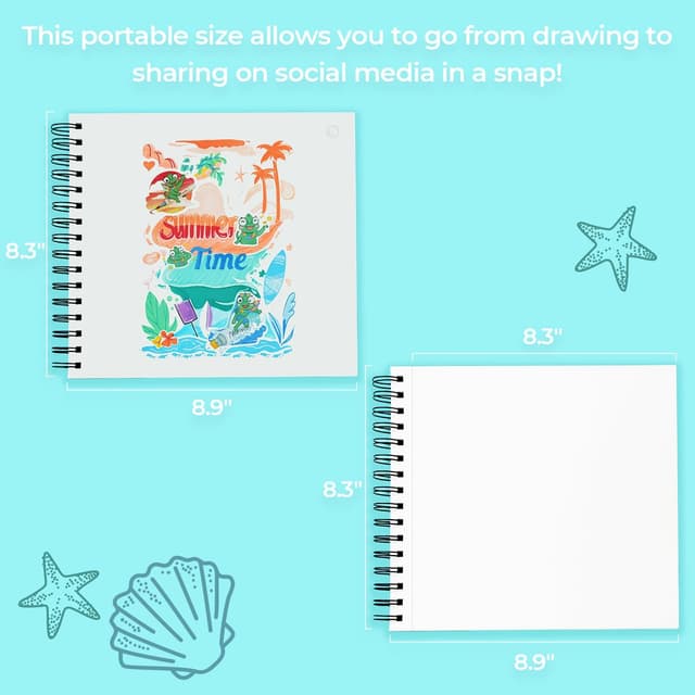 Thumbnail 6 de Ohuhu Skizzenbuch 21 x 21 cm, doppelseitig