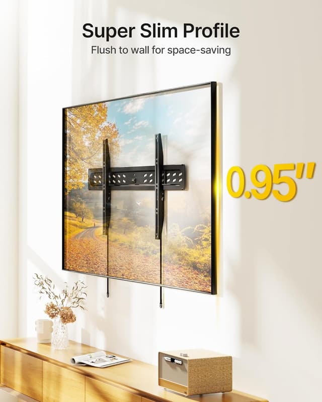 Thumbnail 6 de monTEK Ultra Slim Fixed TV Wall Mount (0.95 in low-profile, for 43–95" TVs) up to 150 lbs