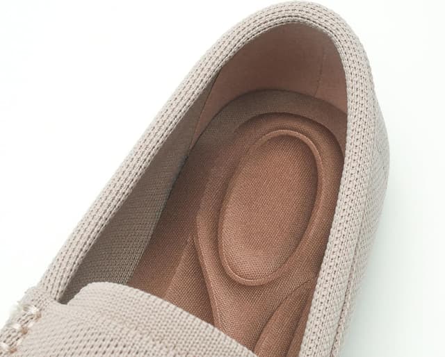 Detalle de Women’s Lightweight Knitted Loafers Casual Flat Shoes with Breathable Mesh Upper