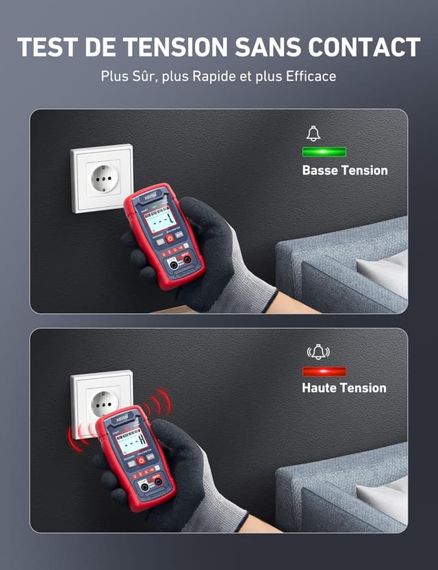 Detalle 2 de AstroAI 4000 Counts Multimètre intelligent 4000