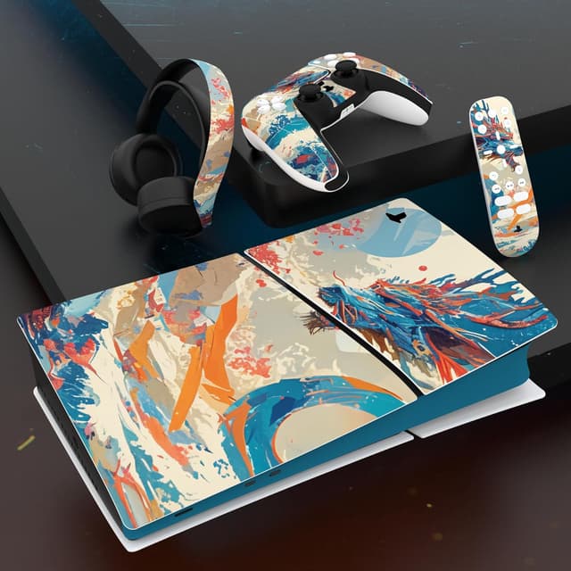 Detalle 2 de PS5 Slim vinyl skin set