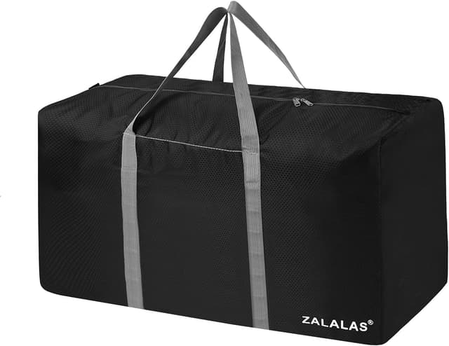 Detalle de ZALALAS 96L Travel Duffle Bag (foldable holdall) – black