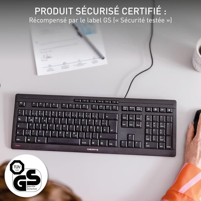 Detalle 2 de CHERRY Stream Keyboard clavier filaire 8