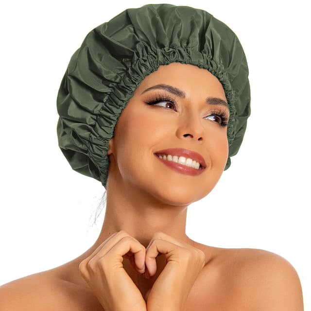 Imagen de Reusable Shower Cap Large Waterproof 11in 🌧 en OfertitasTOP