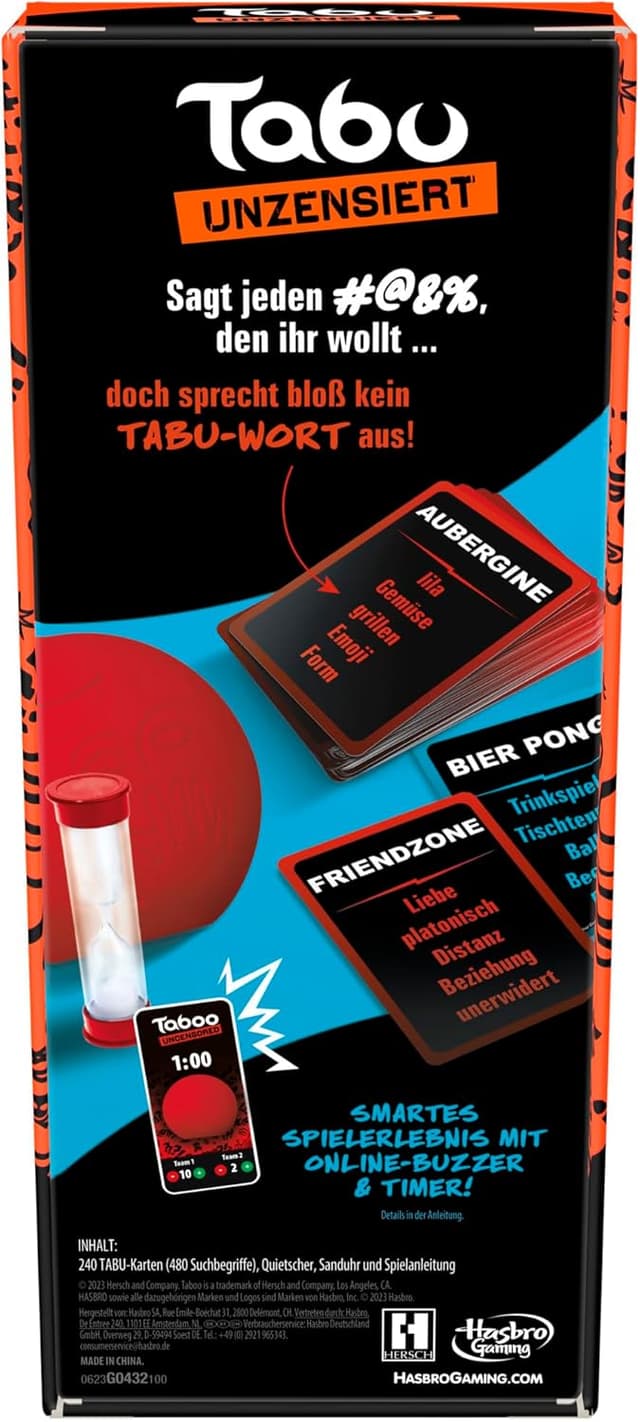 Thumbnail 4 de Hasbro Taboo Unzensiert Partyspiel 🔞🎲